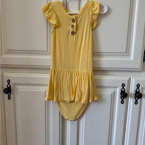 Posh Peanut Yellow Bodysuit Twirl 2T